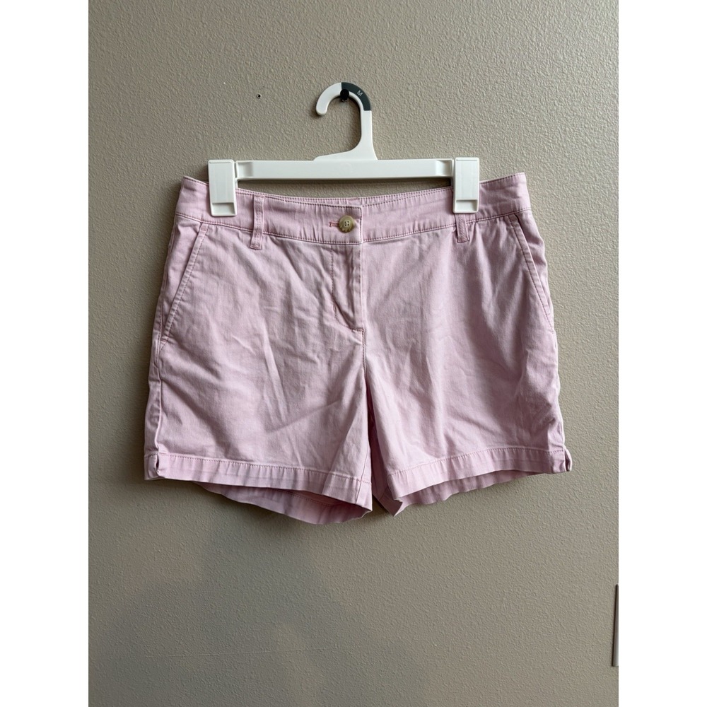 Tommy Bahama Chino Shorts Women 4 Pink Light Wash Pockets Regular Fit Flat Front